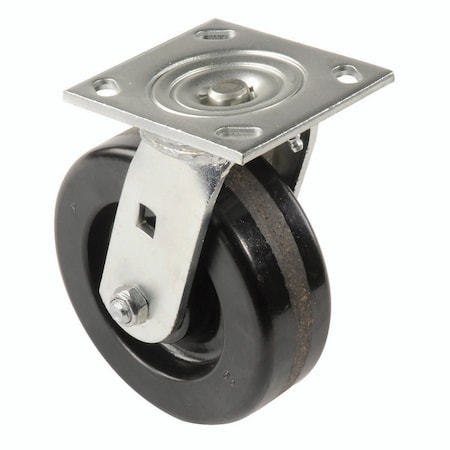 Casters, Wheels & Industrial Handling 8 Plastic Wheel, Heavy Duty Swivel Plate Caster, 800 Lb. Capacity CW4-820S-PHRB